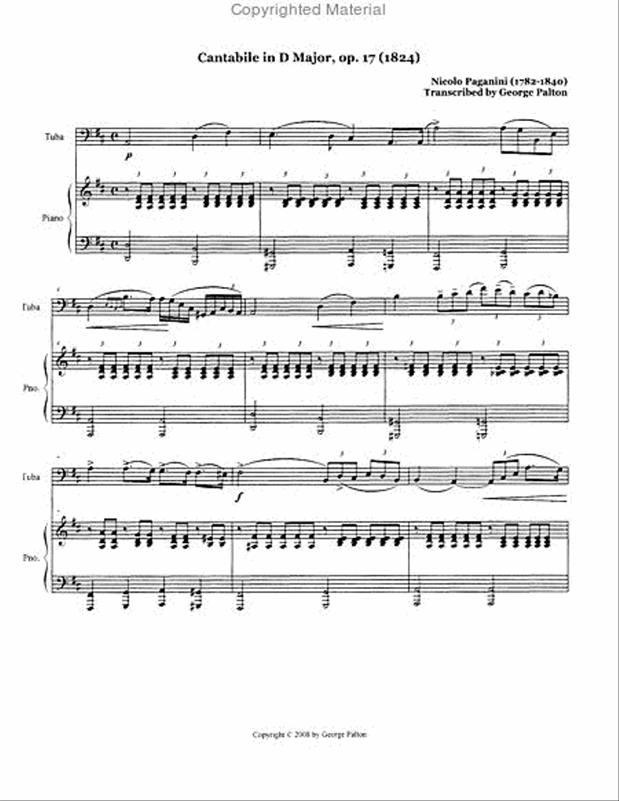 Cantabile op. 17 Tuba scores gallery preview page 2