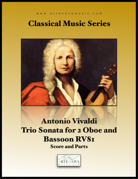 Trio Sonata in G minor for two oboes and bassoon , RV 81. image number null
