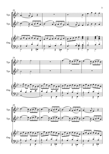 Ding Dong Merrily On High, for Trumpet Duet and Organ image number null