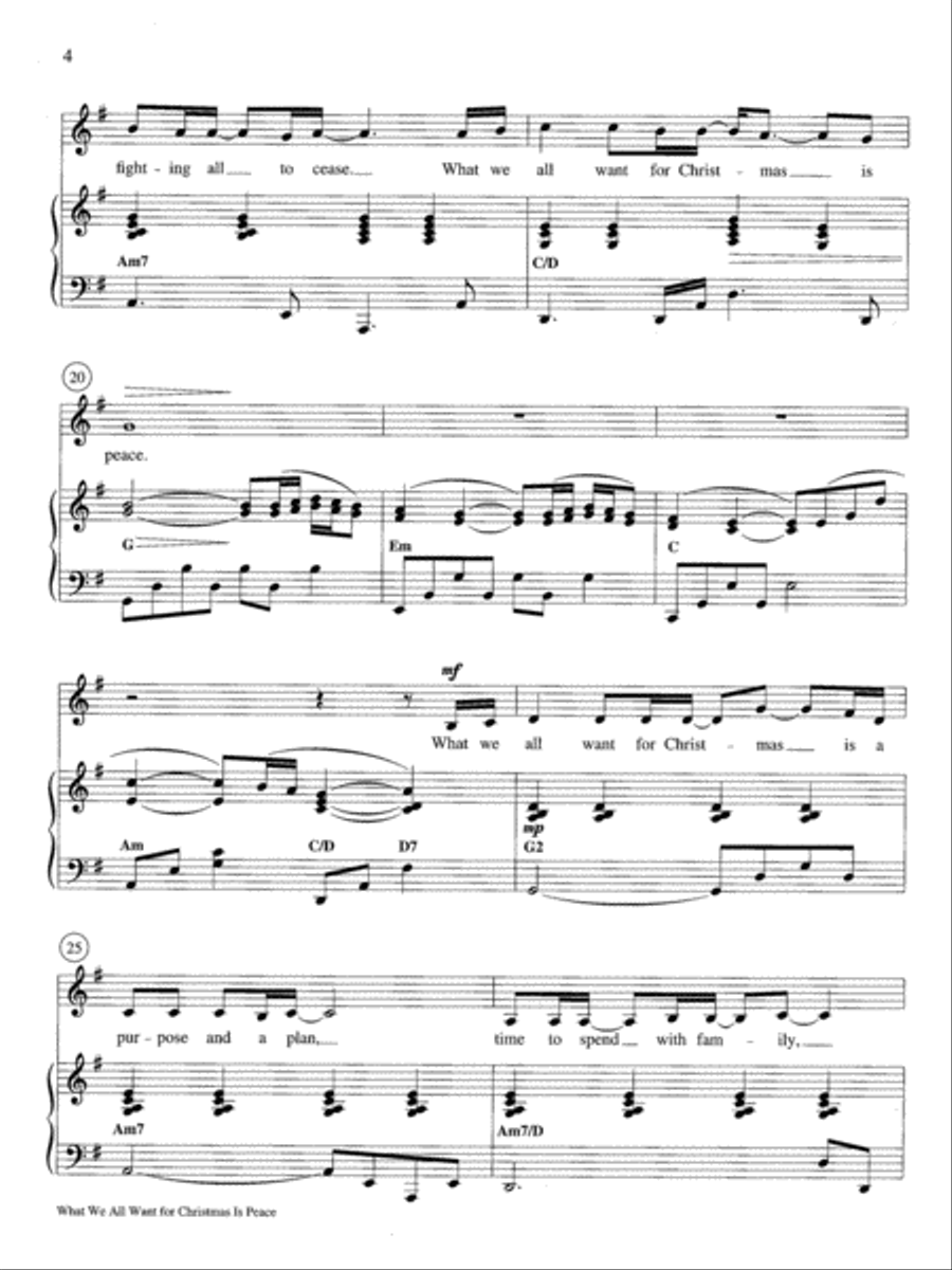 What We All Want for Christmas Medium Voice scores gallery preview page 4