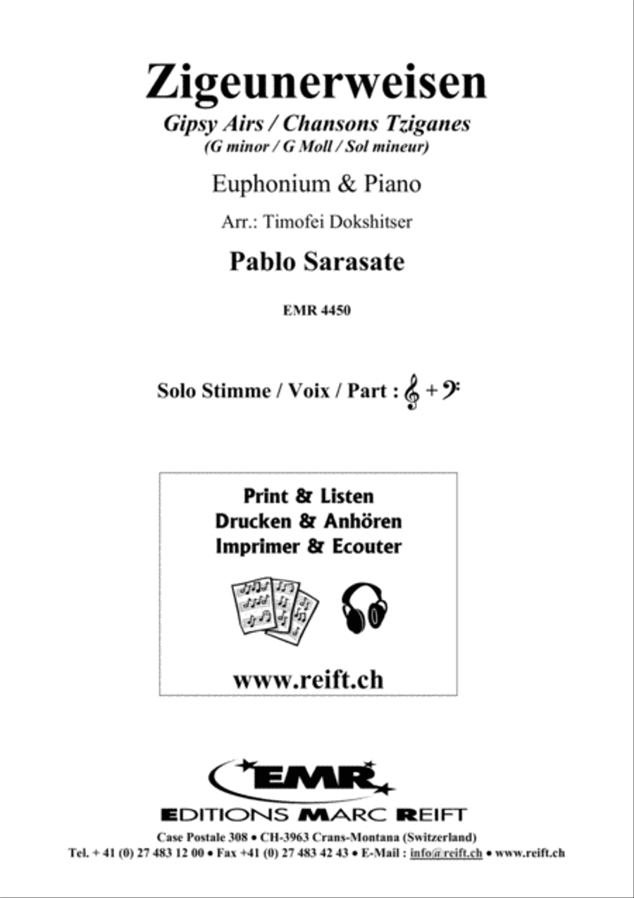 Ziegeunerweisen Euphonium scores gallery preview page 2