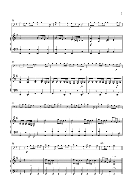 "Spring" (La Primavera) by Vivaldi - Easy version for CELLO & PIANO image number null