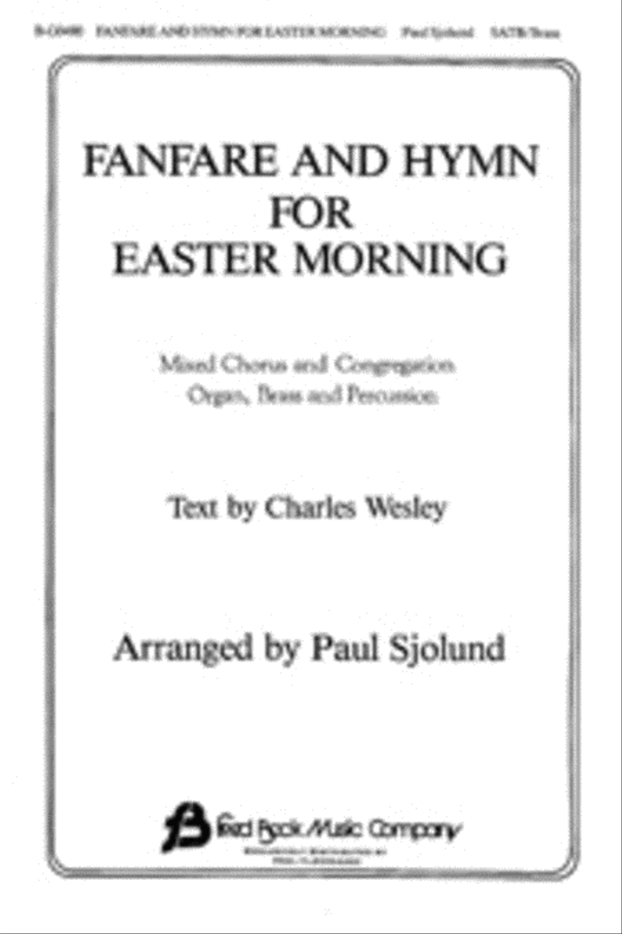 Fanfare and Hymn for Easter Morning 4-Part scores gallery preview page 1