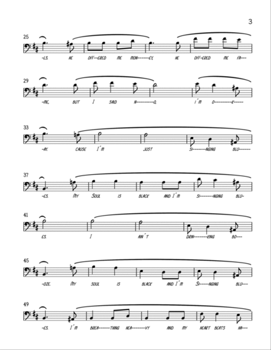 Black and Blues Alto Voice scores gallery preview page 3