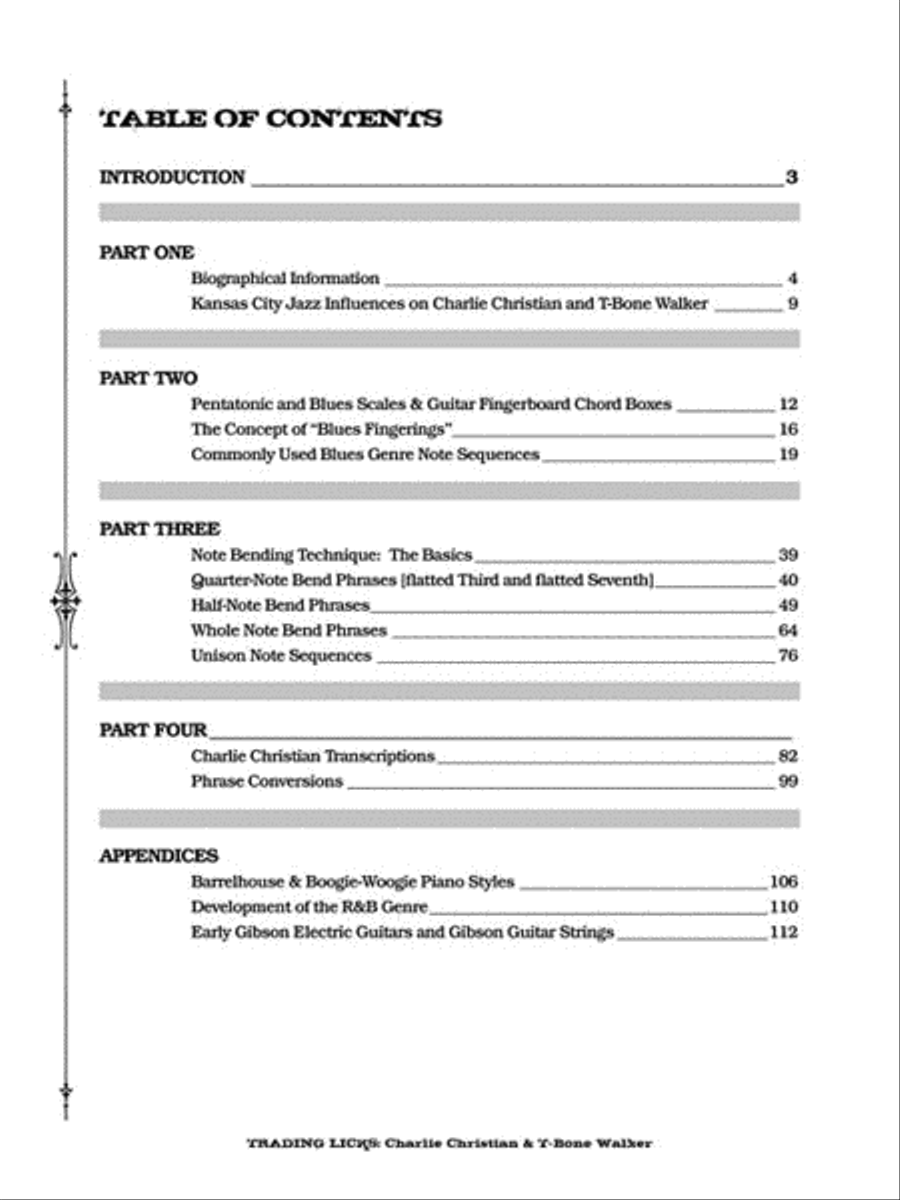 Trading Licks: Charlie Christian & T-Bone Walker image number null