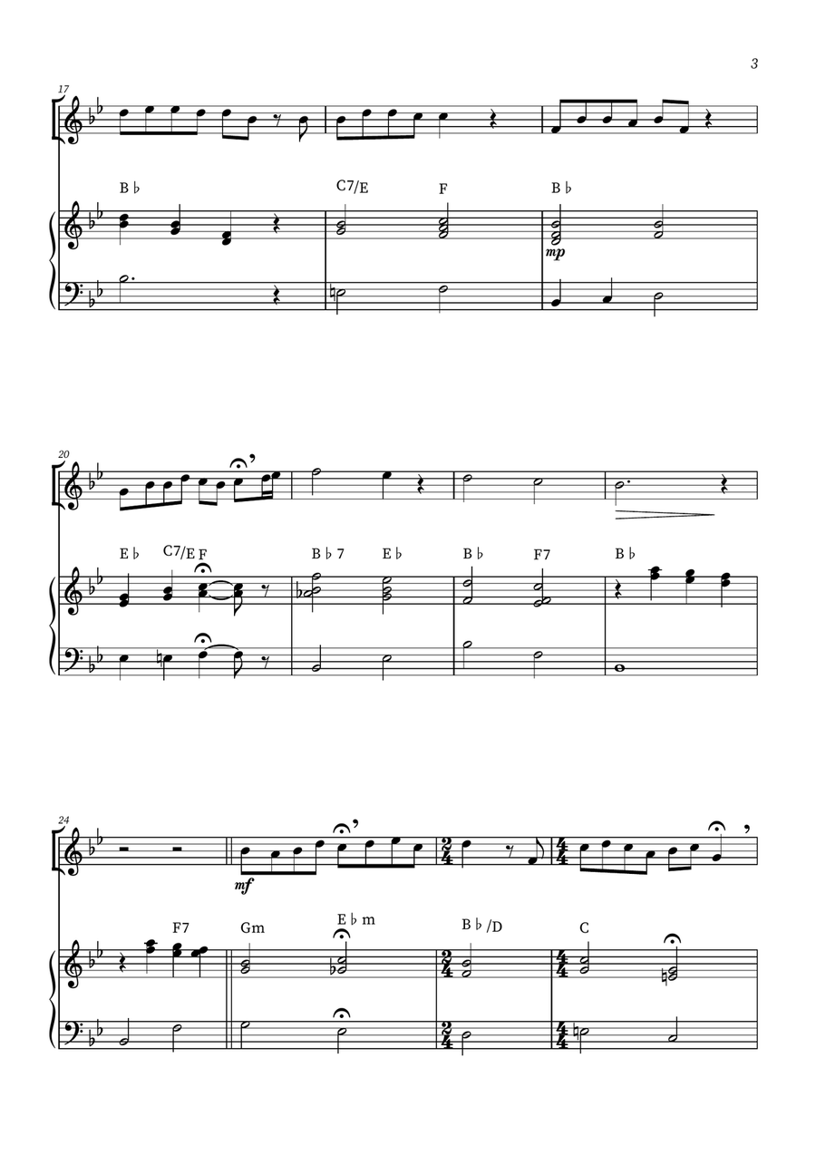 When She Loved Me Piano scores gallery preview page 3