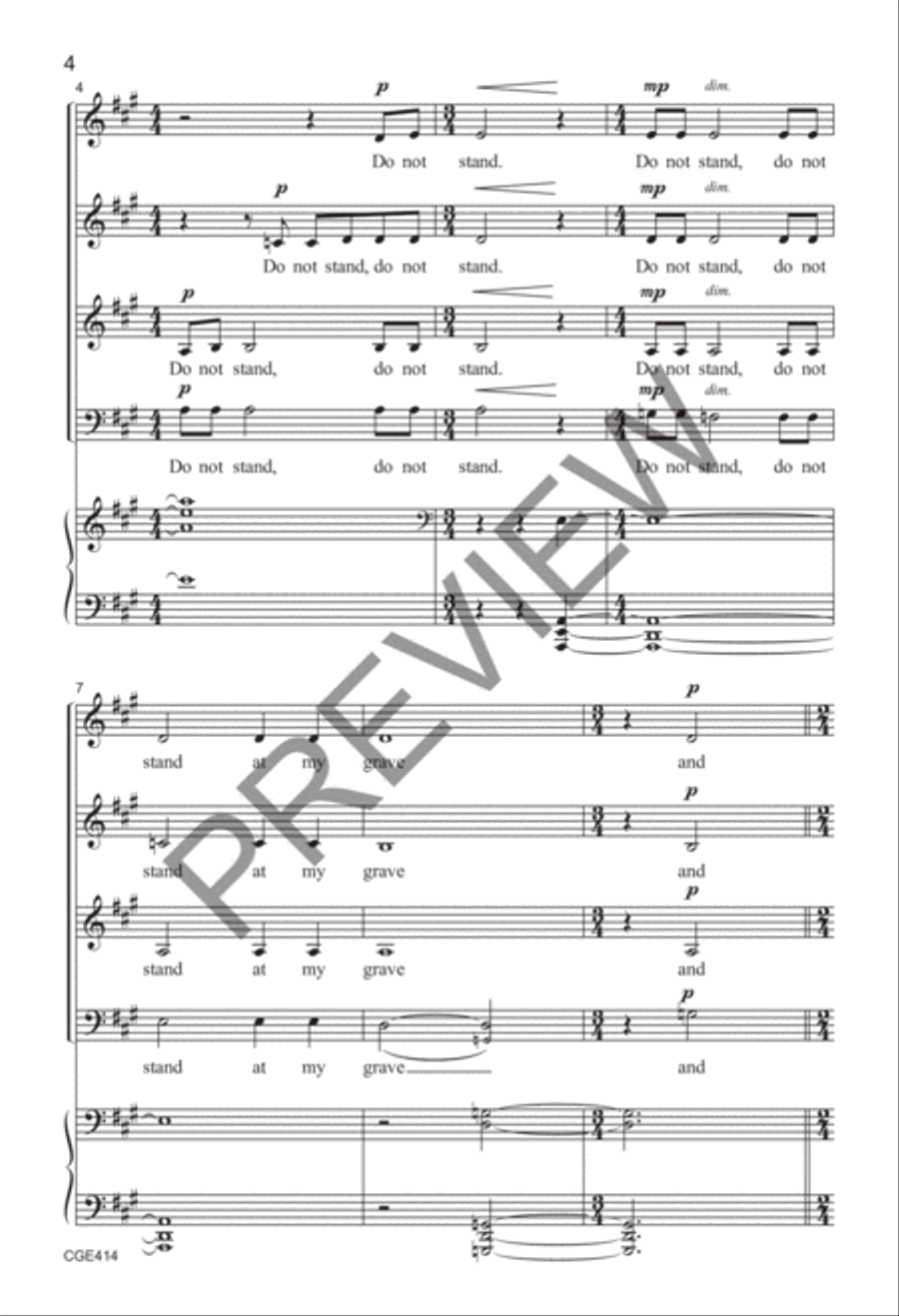 Do Not Stand and Weep (SSAB)B SSA scores gallery preview page 3