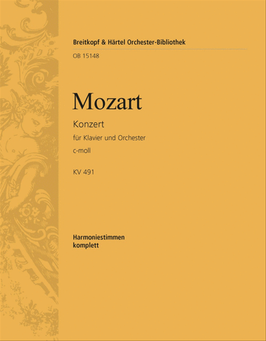 Piano Concerto in C minor K. 491 Orchestra scores gallery preview page 1