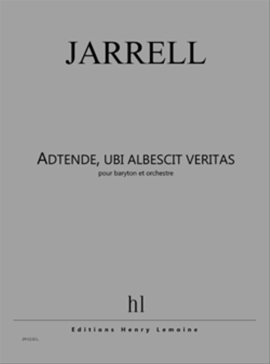 Adtende, ubi albescit veritas Orchestra scores gallery preview page 1
