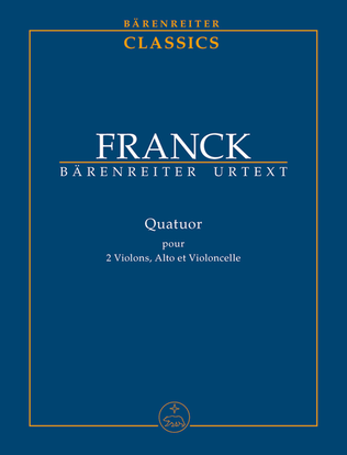 Book cover for Quatuor for two Violins, Viola and Violoncello