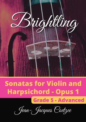 Book cover for Brightling Sonatas for Violin and Harpsichord