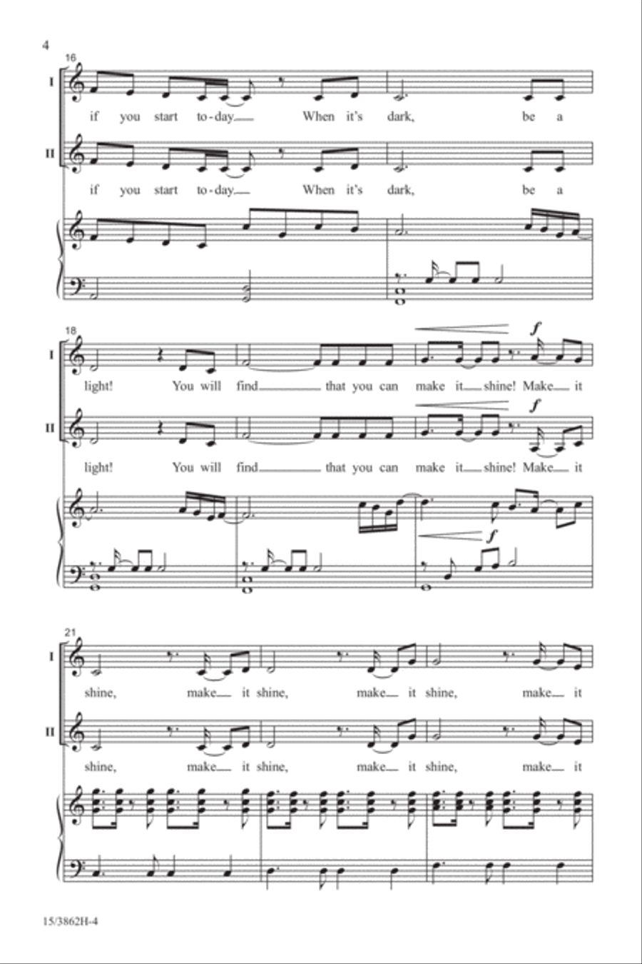 Make It Shine 2-Part scores gallery preview page 4