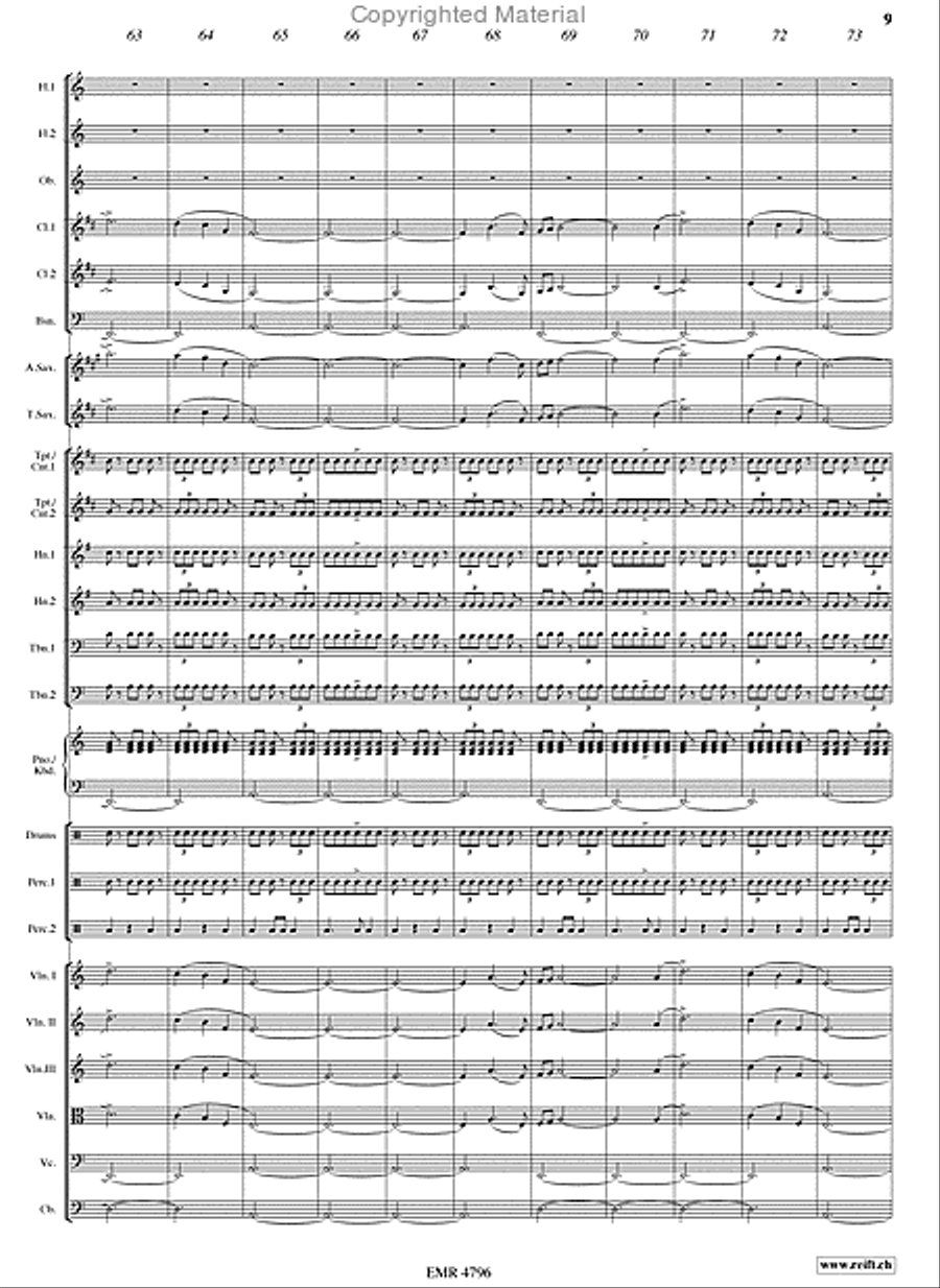 The Last Of The Mohicans Orchestra scores gallery preview page 9