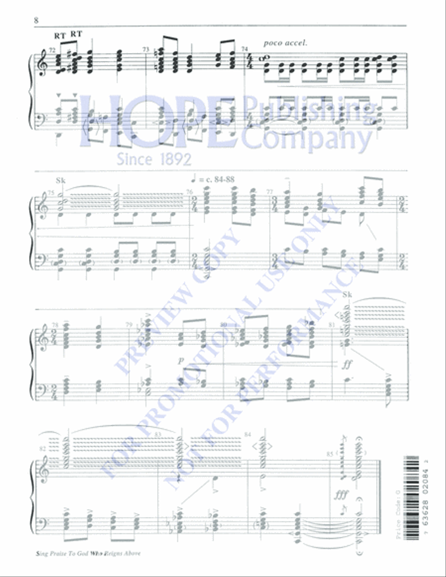 Sing Praise to God 5-Octaves scores gallery preview page 8