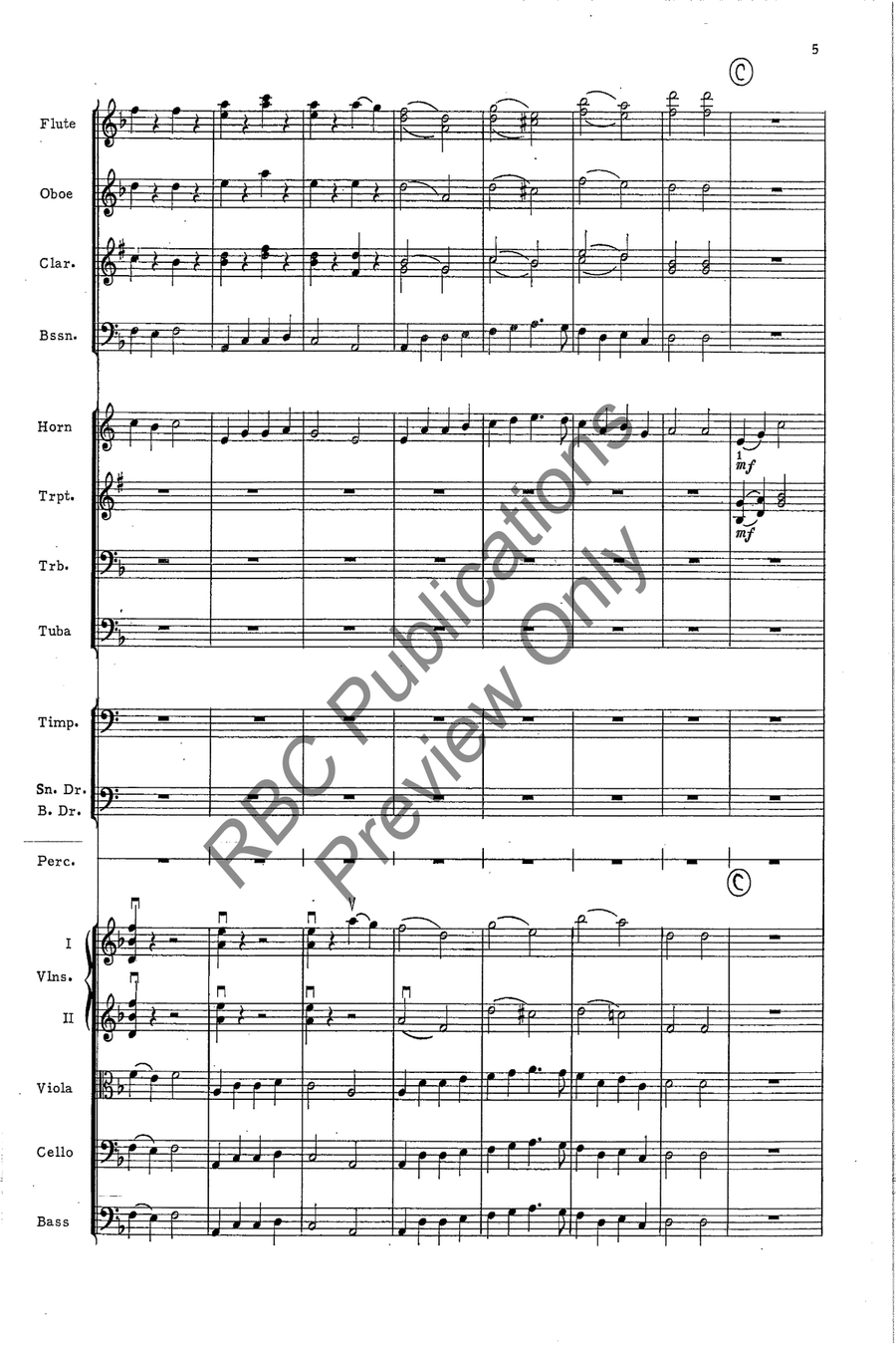 English Country Dance Full Orchestra scores gallery preview page 6