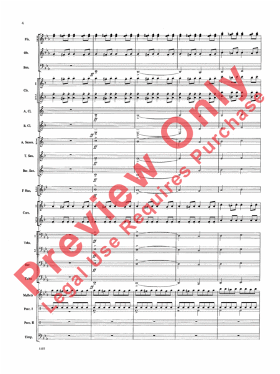 Night on Bald Mountain Concert Band scores gallery preview page 5