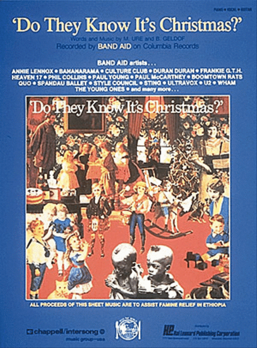 Do They Know It's Christmas Piano, Vocal, Guitar scores gallery preview page 1