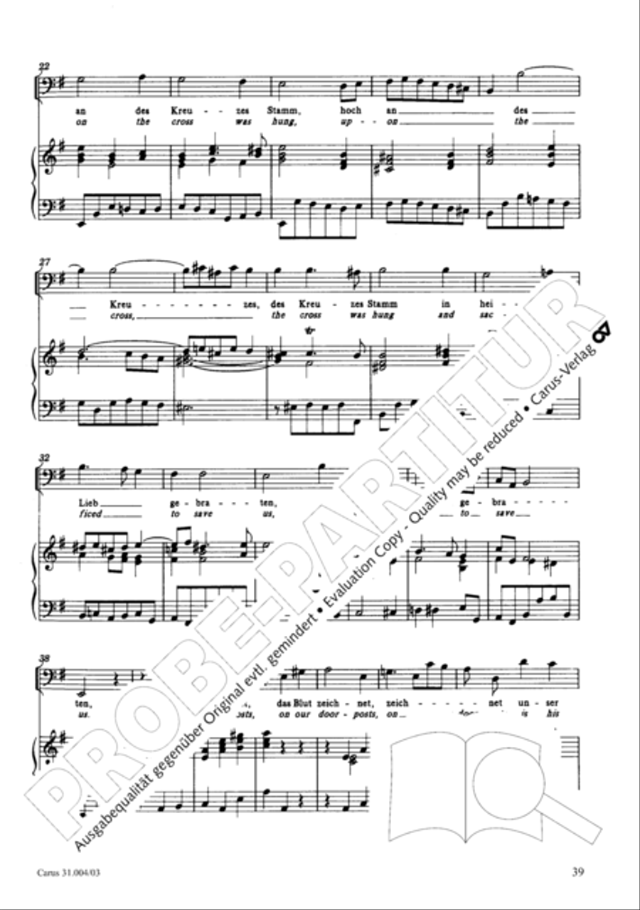 Christ lay in death's cold prison (Christ lag in Todesbanden) 4-Part scores gallery preview page 40