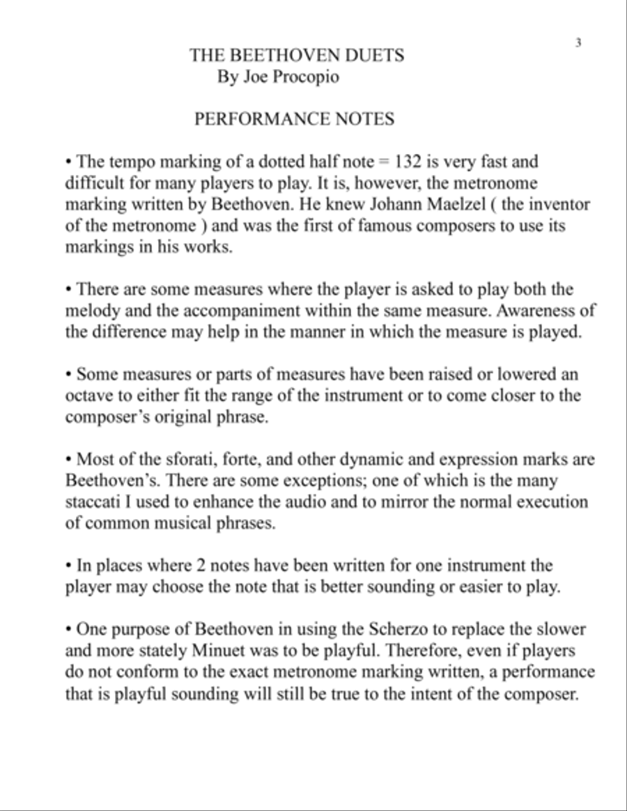 The Beethoven Duets For Saxophone Volume 3 Scherzi 7, 8 and 9 Woodwind Quartet scores gallery preview page 4