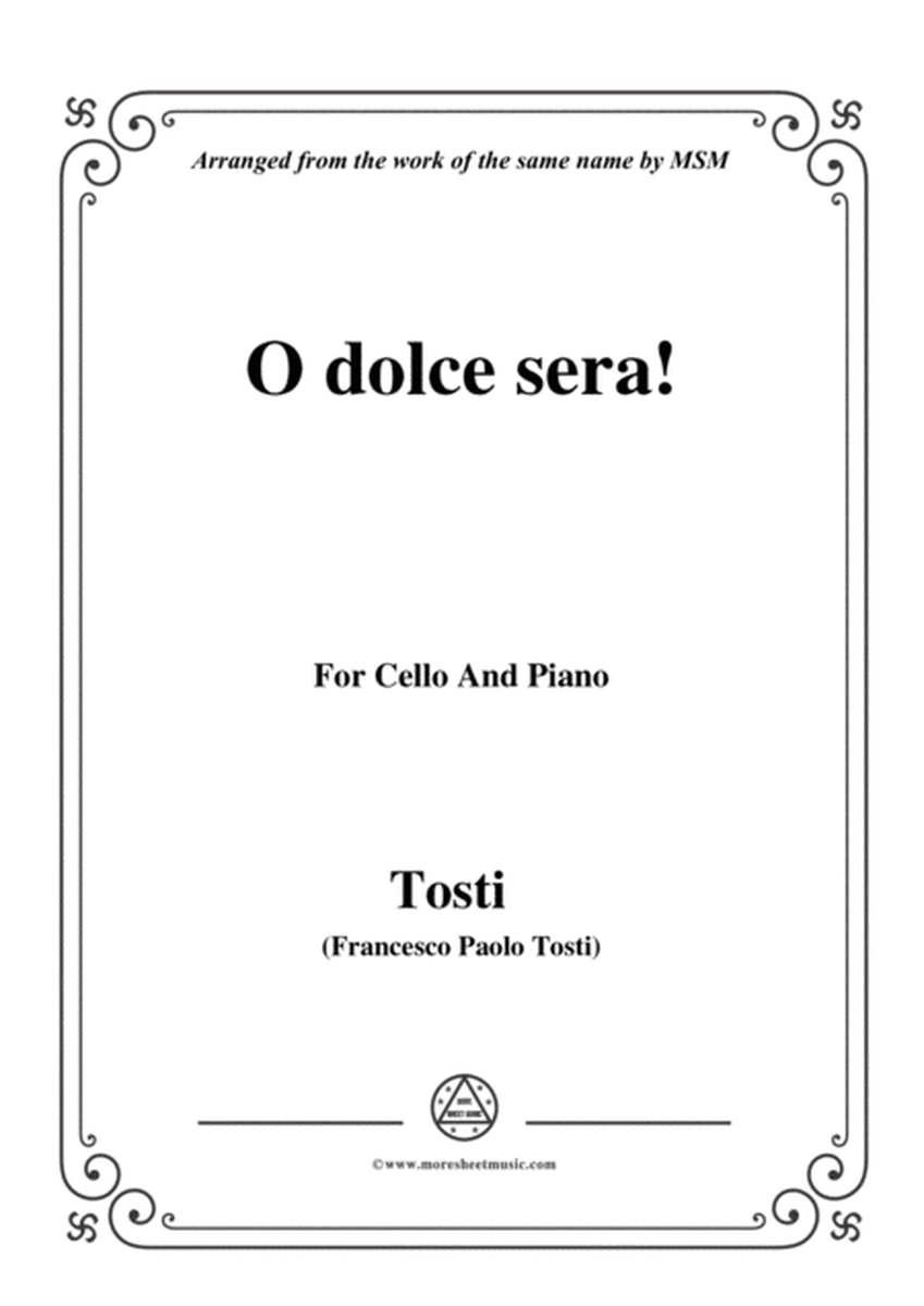 Tosti-O dolce sera!, for Cello and Piano image number null