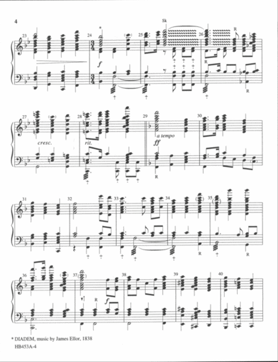 All Hail the Power - handbell part 5-Octaves scores gallery preview page 4