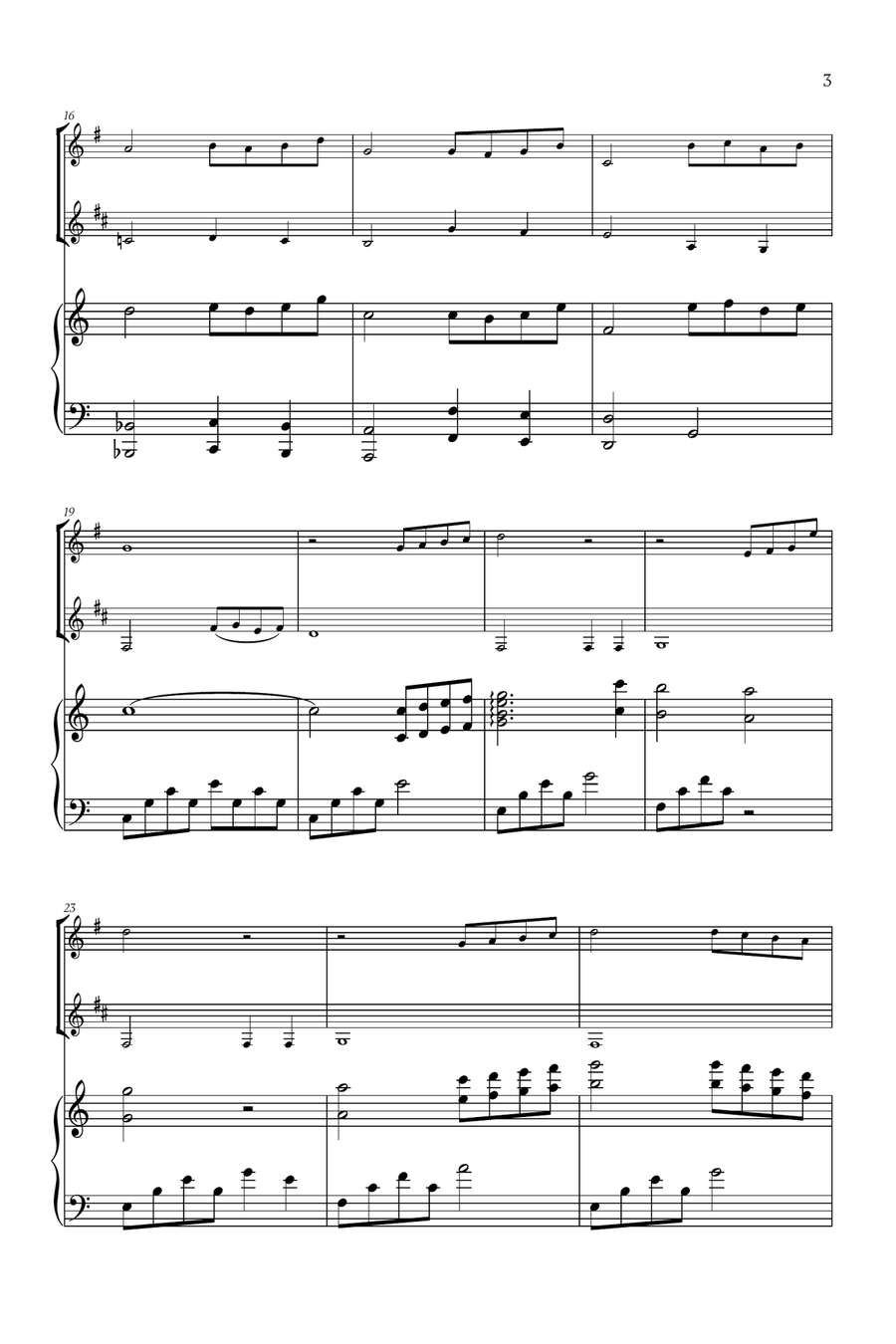 Beauty And The Beast Woodwind Duet scores gallery preview page 3