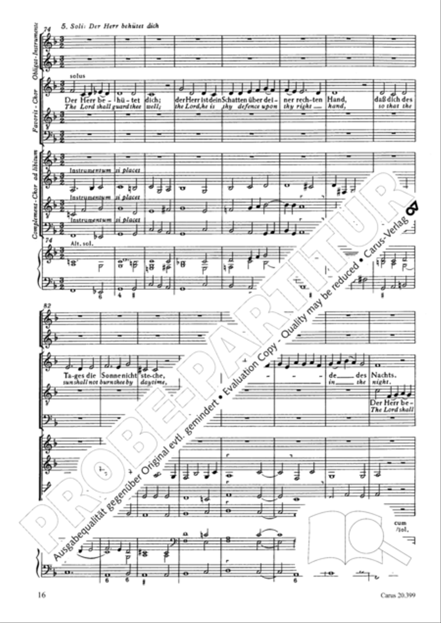 I lift up mine eyes (Ich hebe meine Augen auf zu den Bergen) ATB scores gallery preview page 17