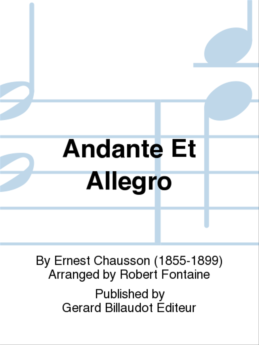 Andante Et Allegro Chamber Music scores gallery preview page 1