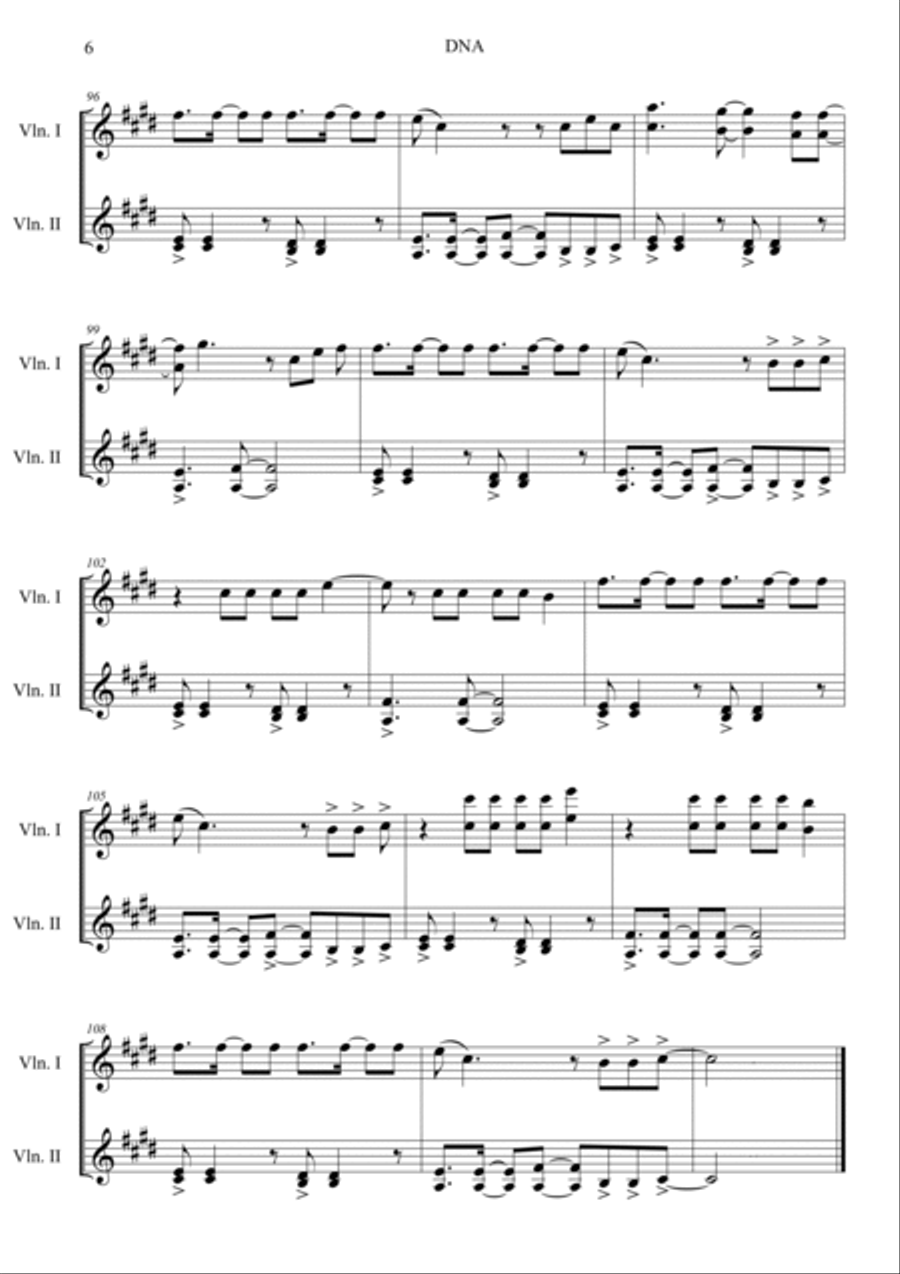 DNA DNA String Duet scores gallery preview page 6