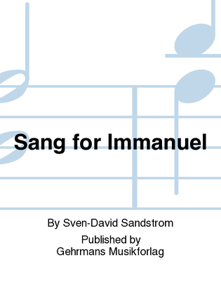Sang for Immanuel
