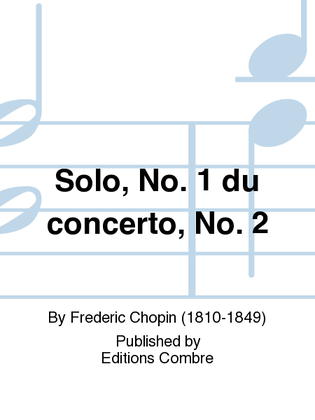 Book cover for Concerto No. 2: solo no. 1