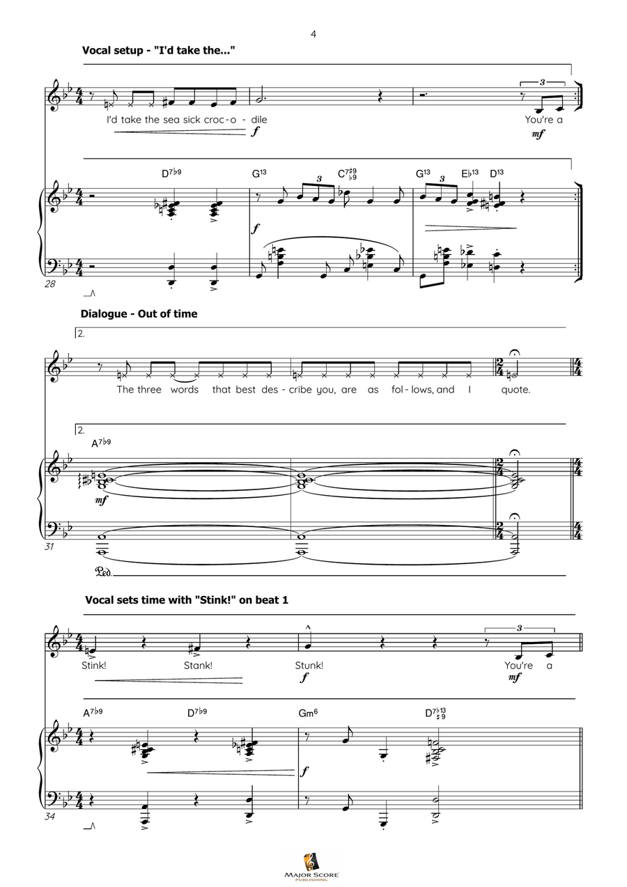 You're A Mean One, Mr. Grinch Piano, Vocal scores gallery preview page 5