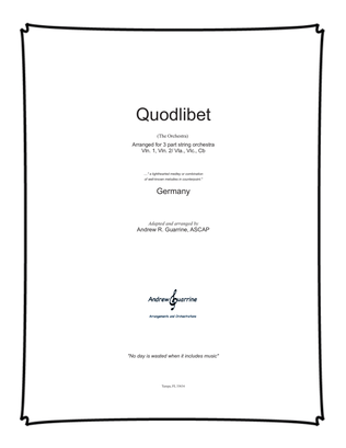 Book cover for Quodlibet