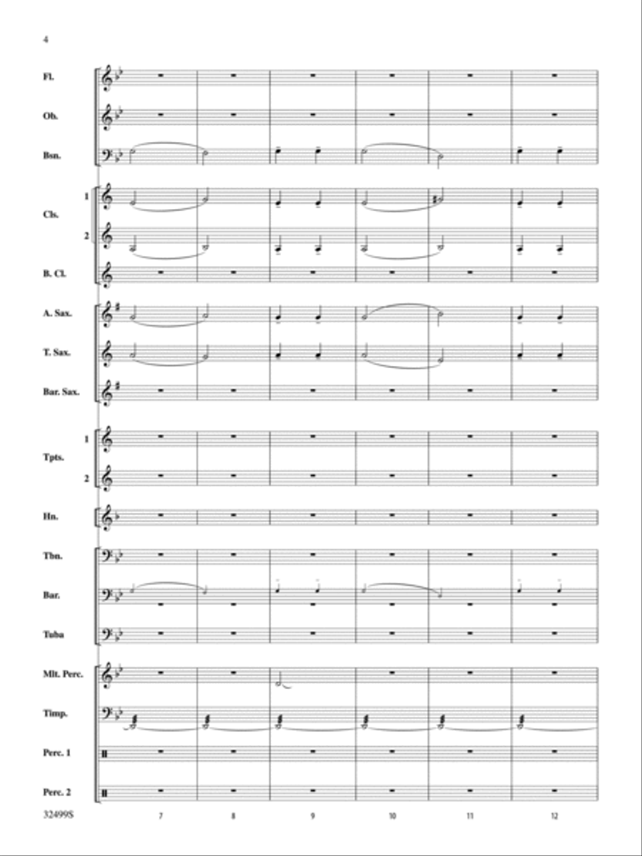 Russian Christmas Music Concert Band scores gallery preview page 3