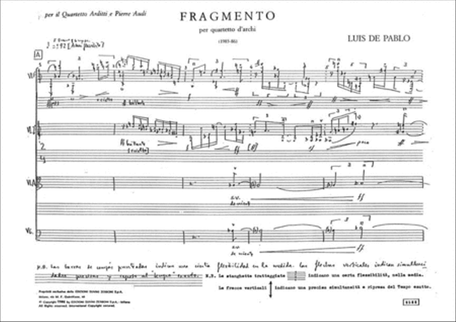 Fragmento String Quartet scores gallery preview page 2