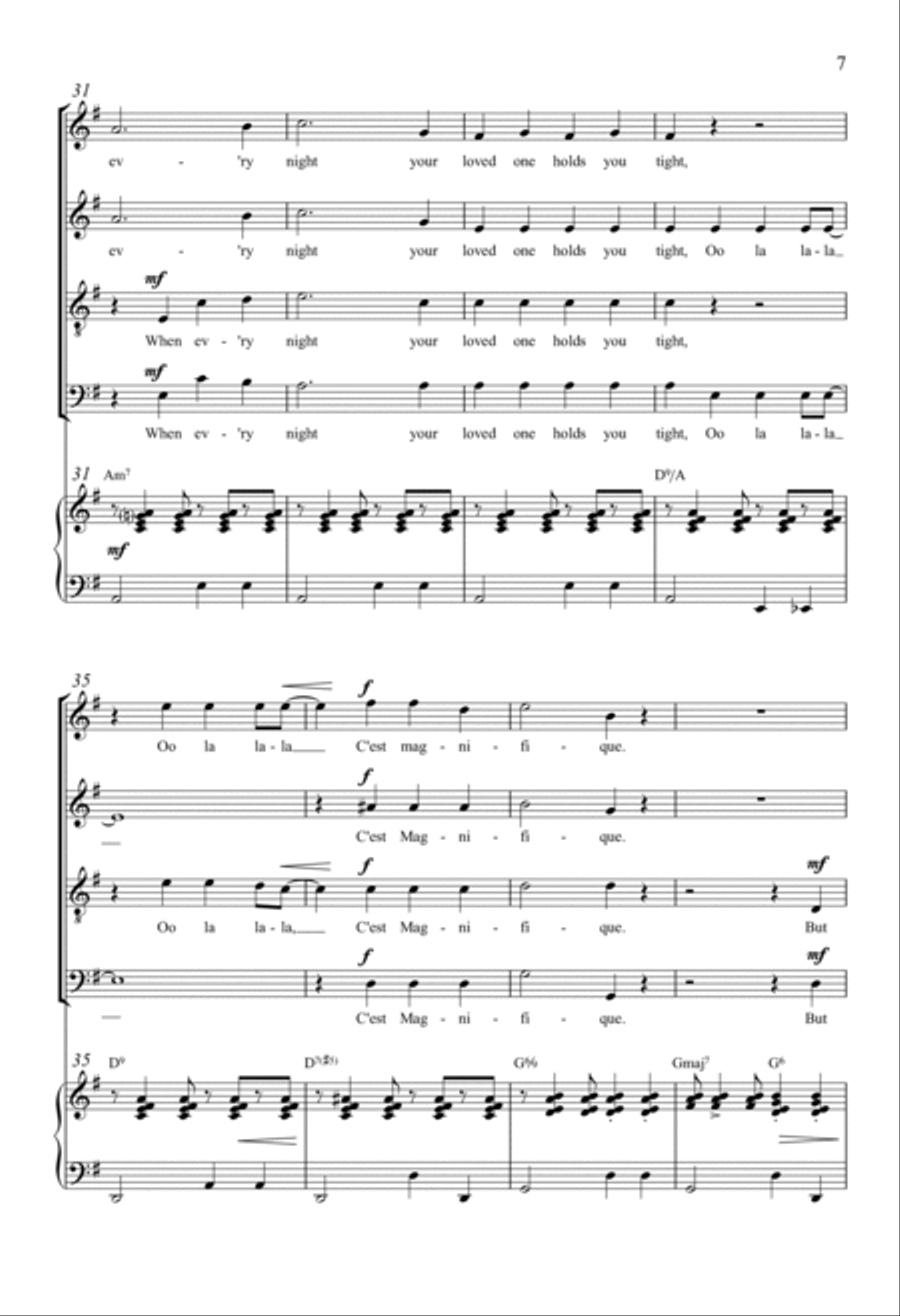 C'est Magnifique 4-Part scores gallery preview page 5