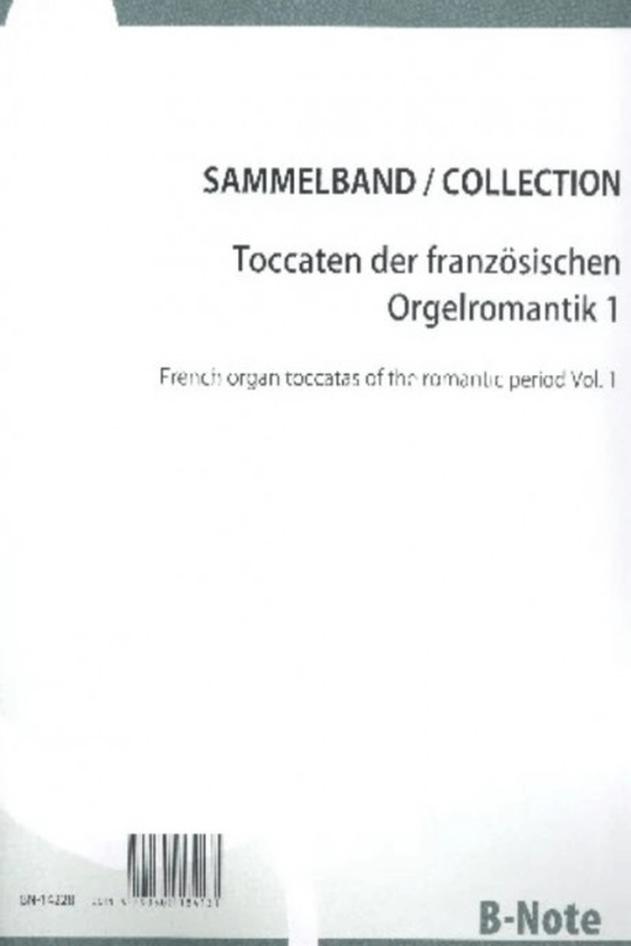 Toccaten der französischen Orgelromantik 1 Vol. 1 Organ scores gallery preview page 1