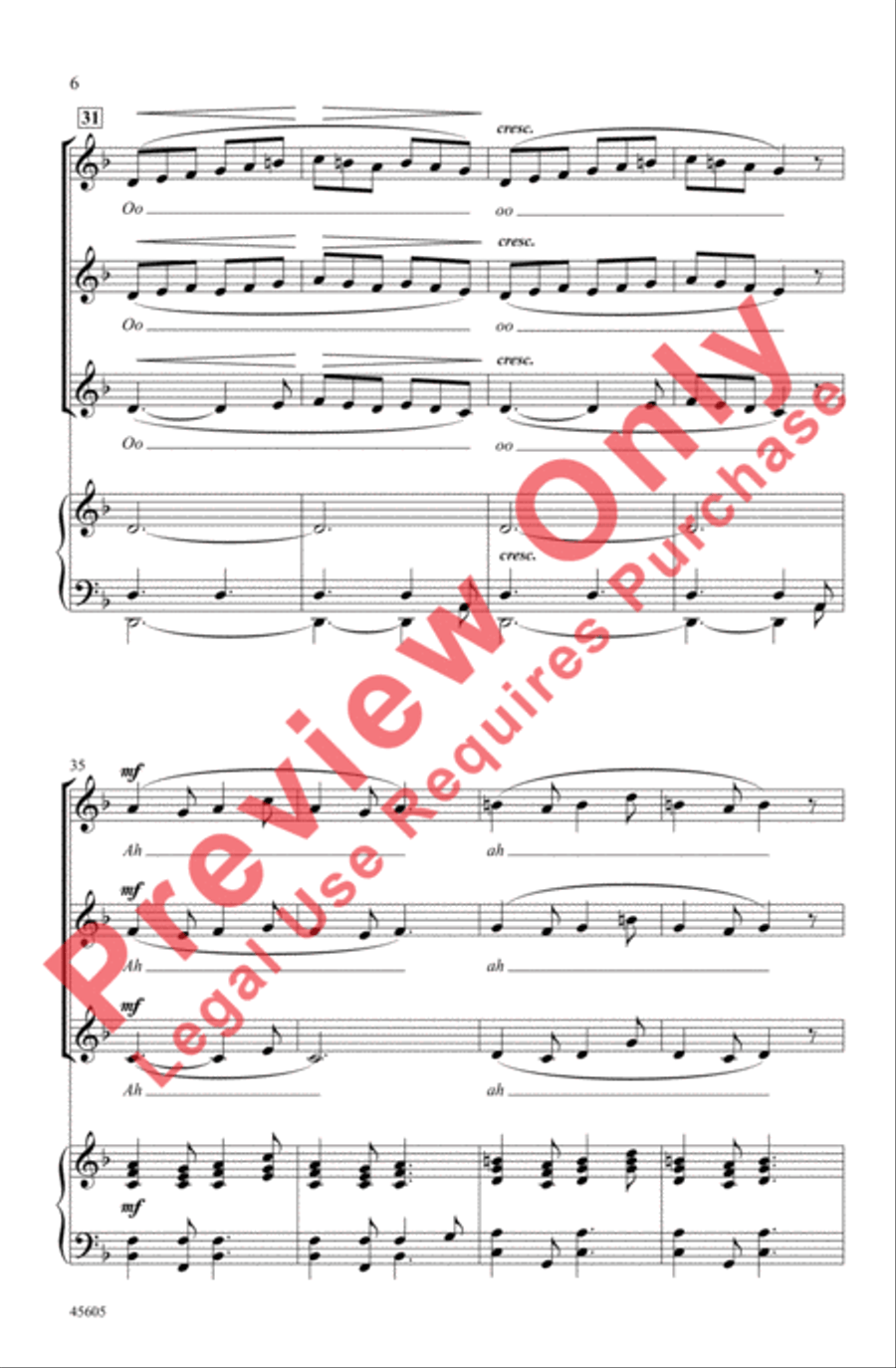 Who Has Seen the Wind? Women's Choir scores gallery preview page 6