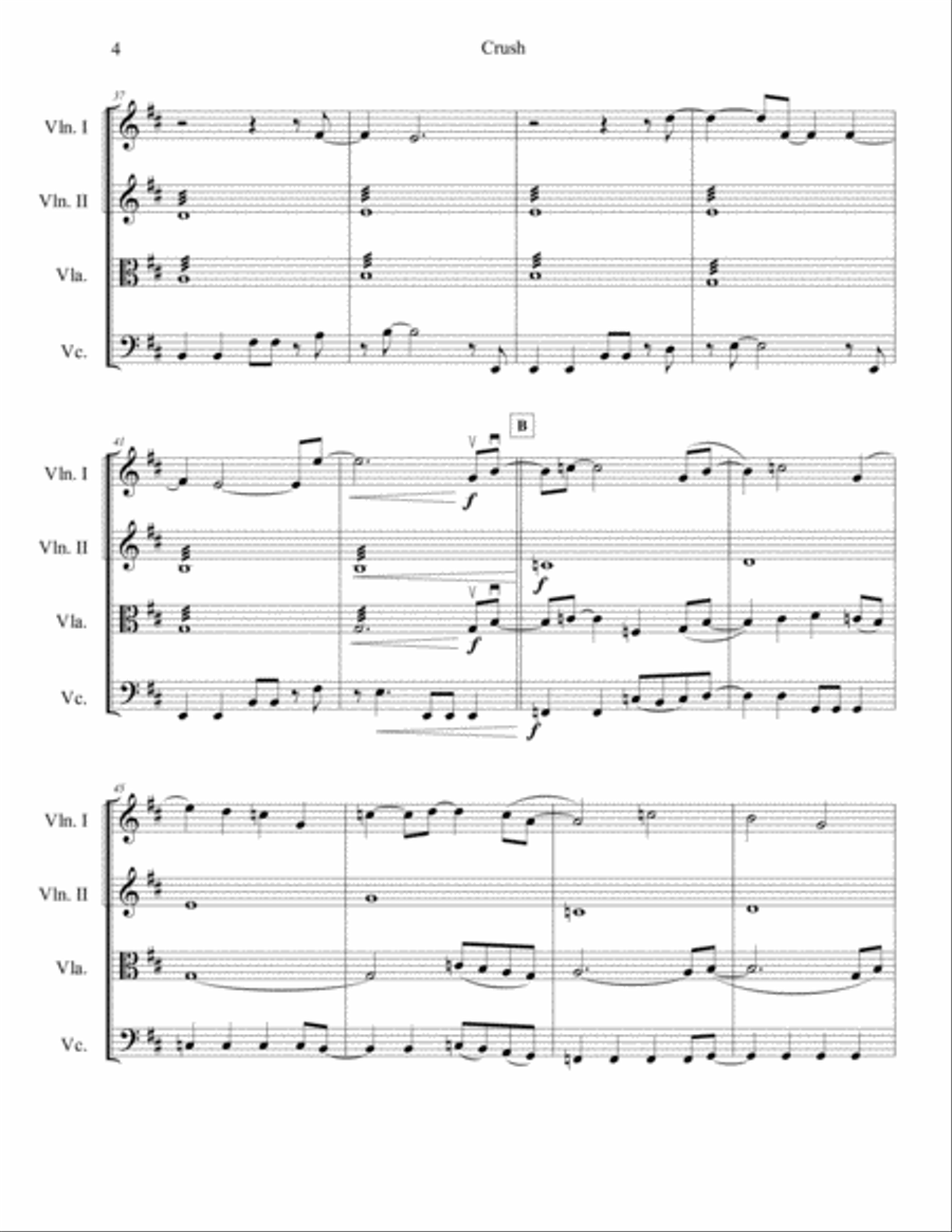 Crush String Quartet scores gallery preview page 5