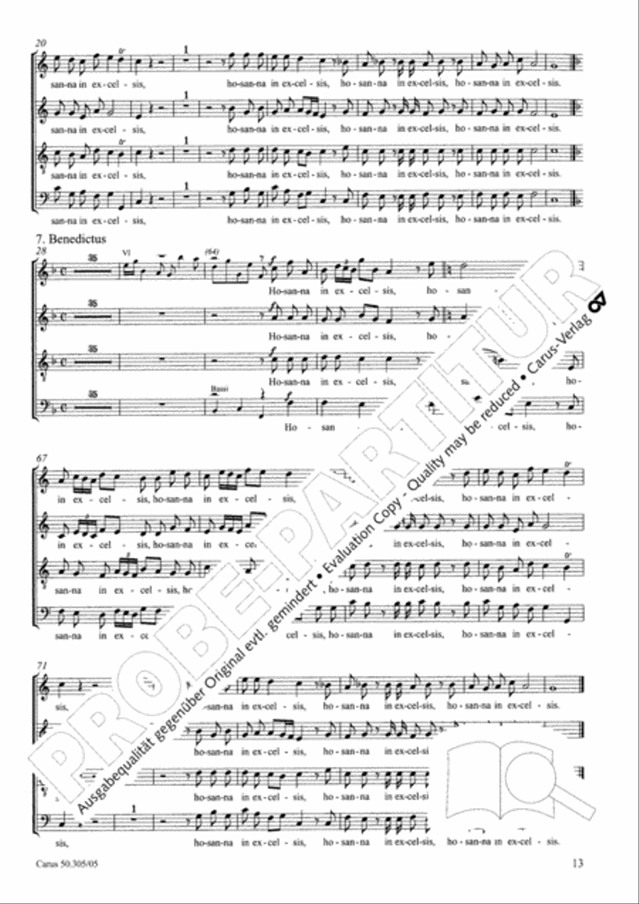 Missa Beatissimae Virginis Mariae 4-Part scores gallery preview page 14