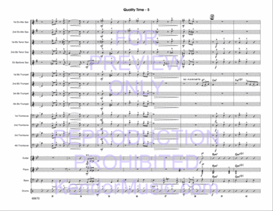 Quality Time Jazz Ensemble scores gallery preview page 6