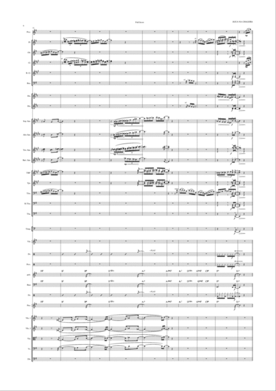 Agua na Chaleira orchestral choro Jazz Ensemble scores gallery preview page 6