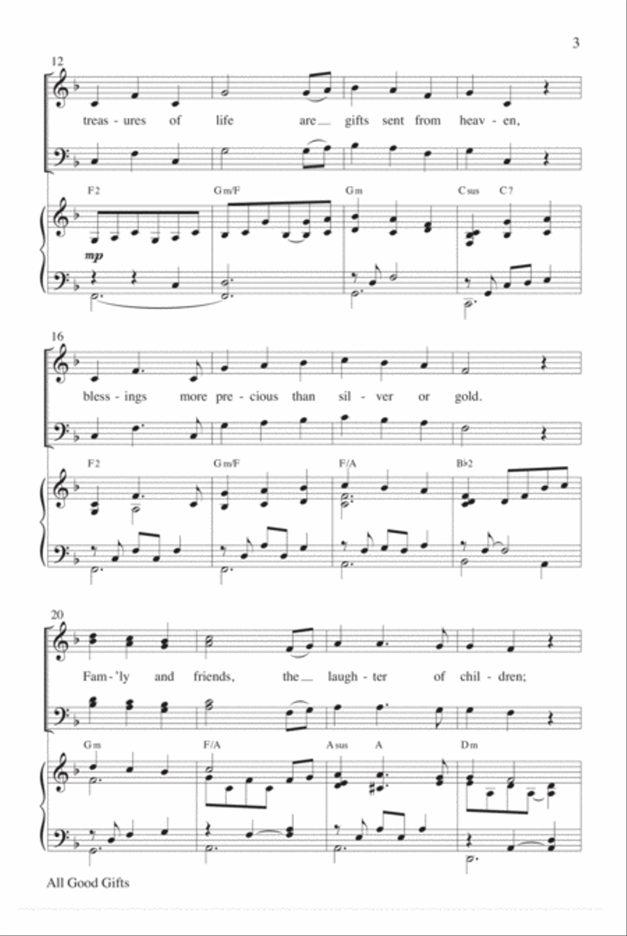 All Good Gifts 4-Part scores gallery preview page 3