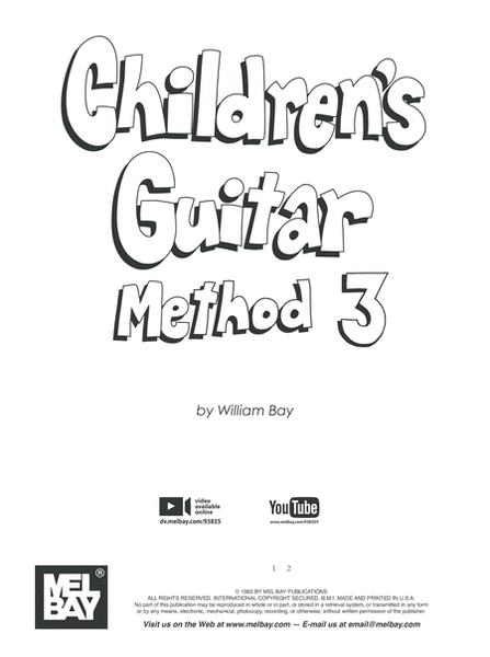Children's Guitar Method Volume 3
