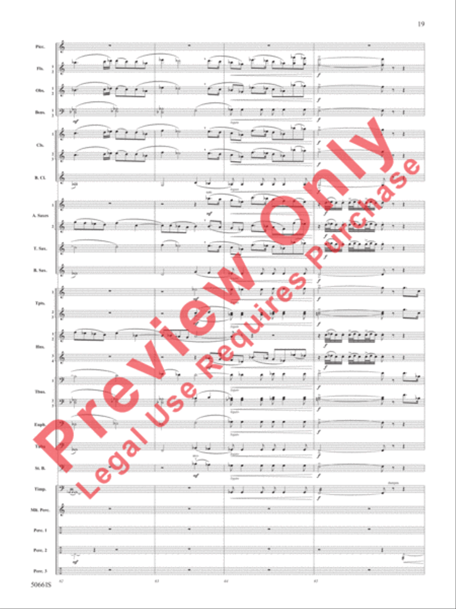 Sailing with Whales Sailing with Whales Concert Band scores gallery preview page 20
