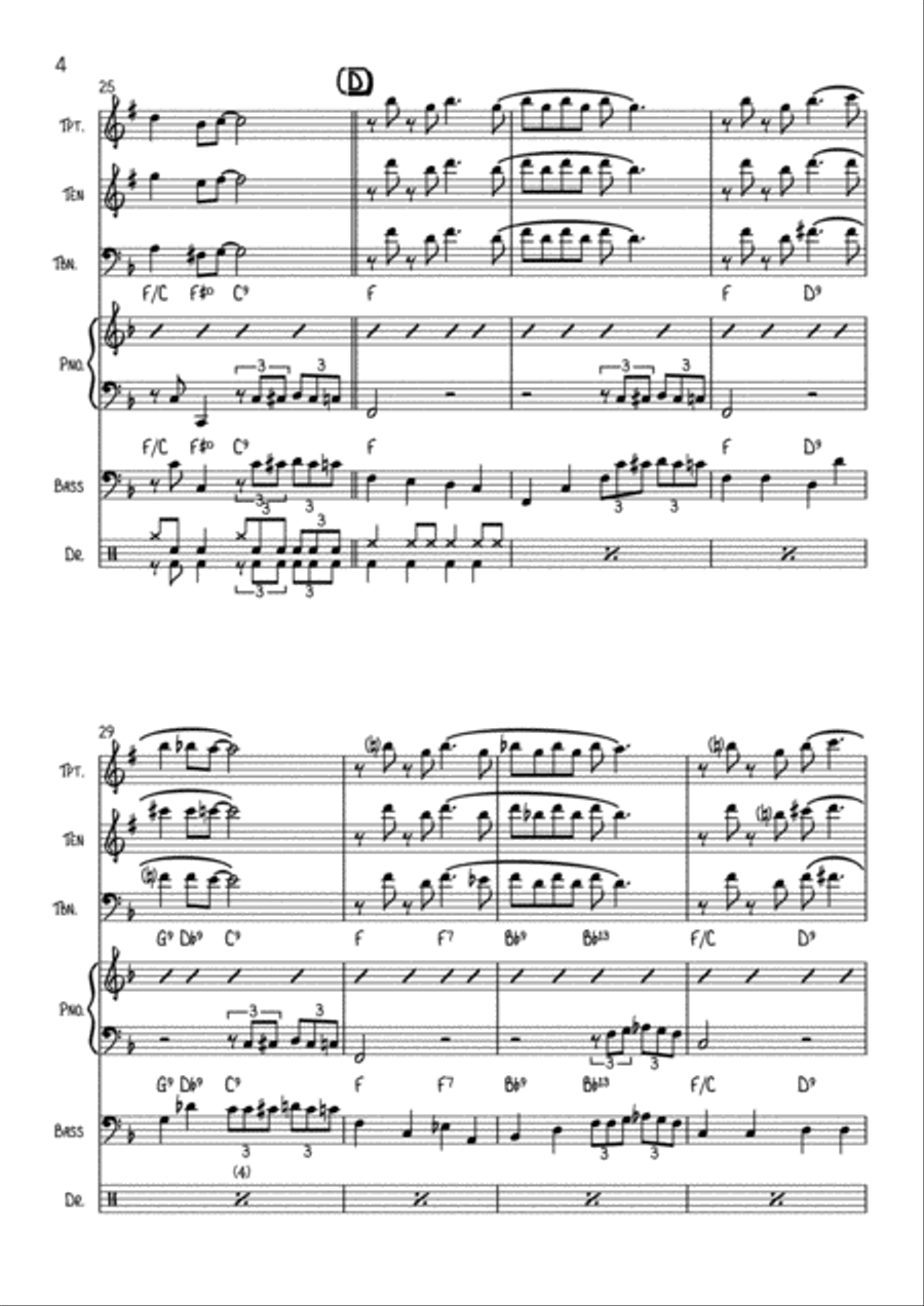 Sentimental Journey Tenor Saxophone scores gallery preview page 4
