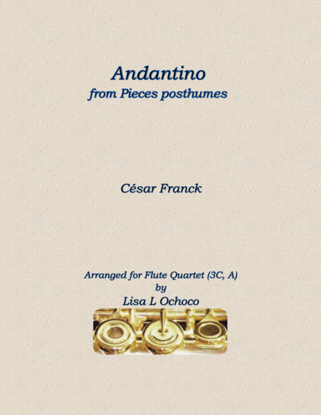 Andantino from Pieces posthumes for Flute Quartet (3C, A) image number null