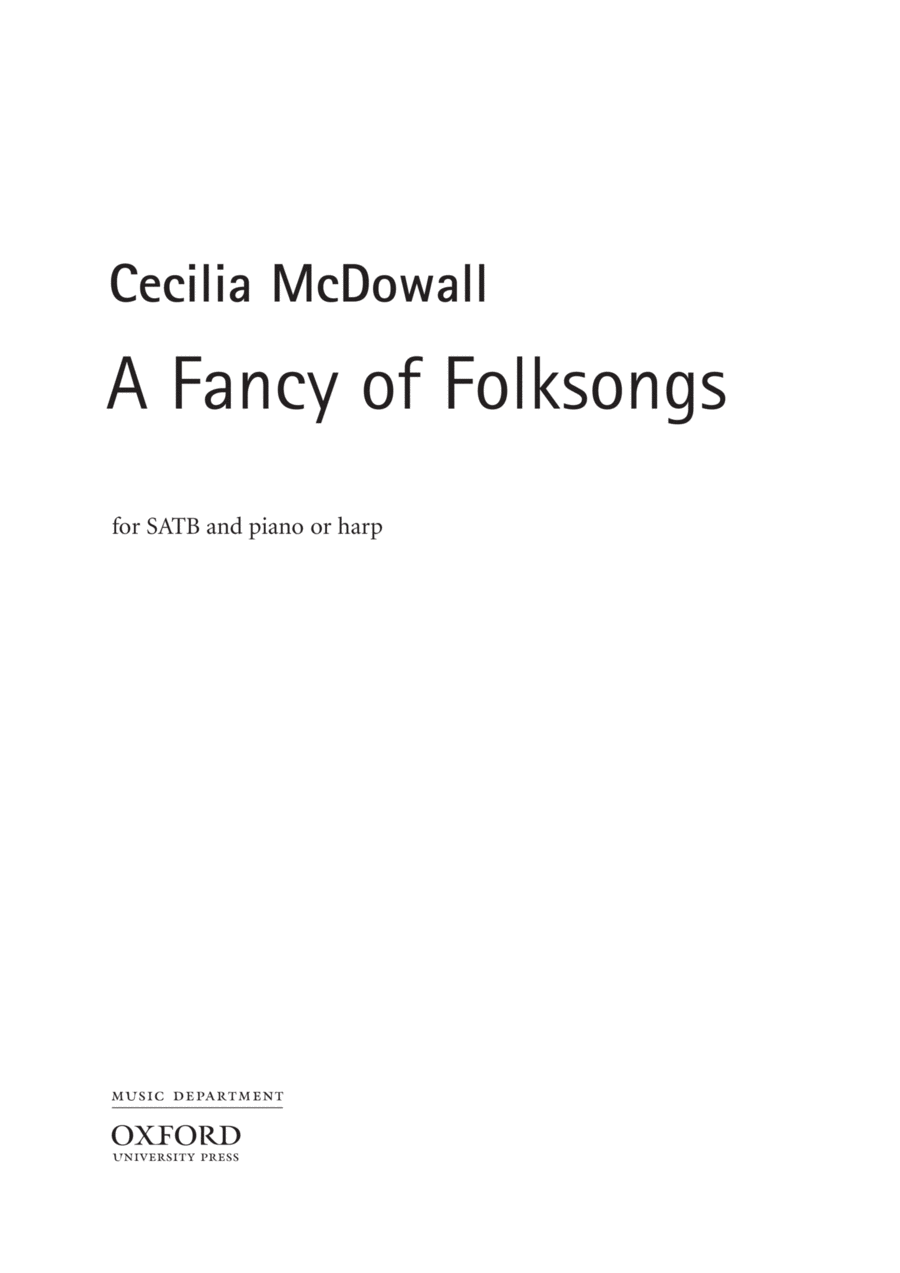 A Fancy of Folksongs 4-Part scores gallery preview page 1