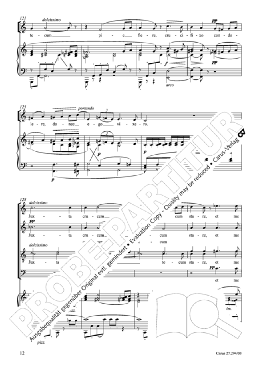 Stabat mater Voice scores gallery preview page 13