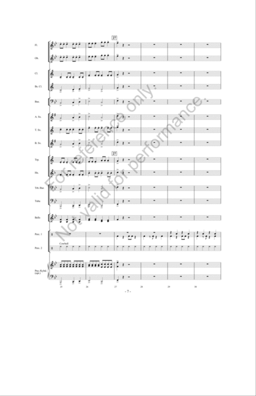 When Santa's Away, The Elves Will Play! Concert Band scores gallery preview page 6